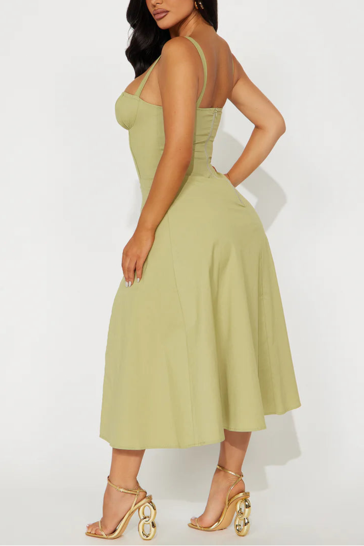 Juniper Midi Dress - Olive