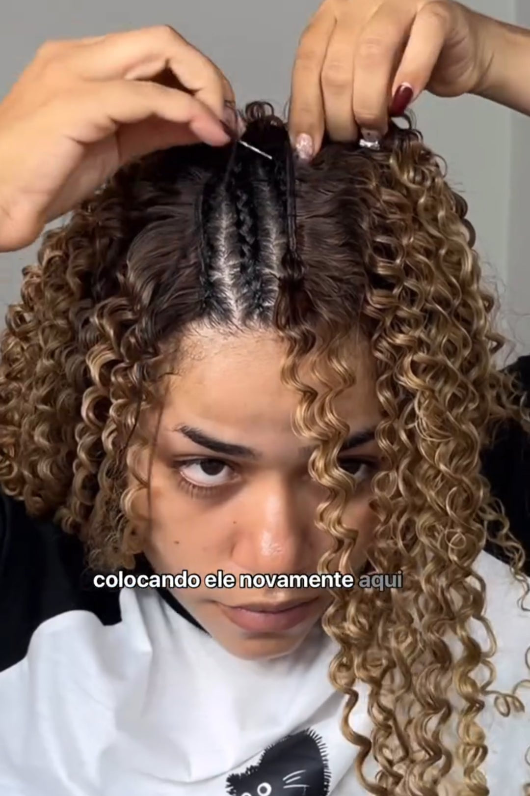 Flame Retardant Crochet Wig Water Ripple Wig