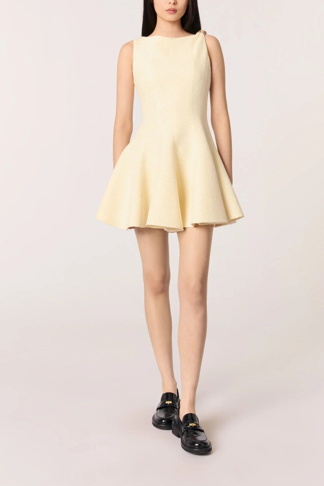 Mini Flared Tweed Dress