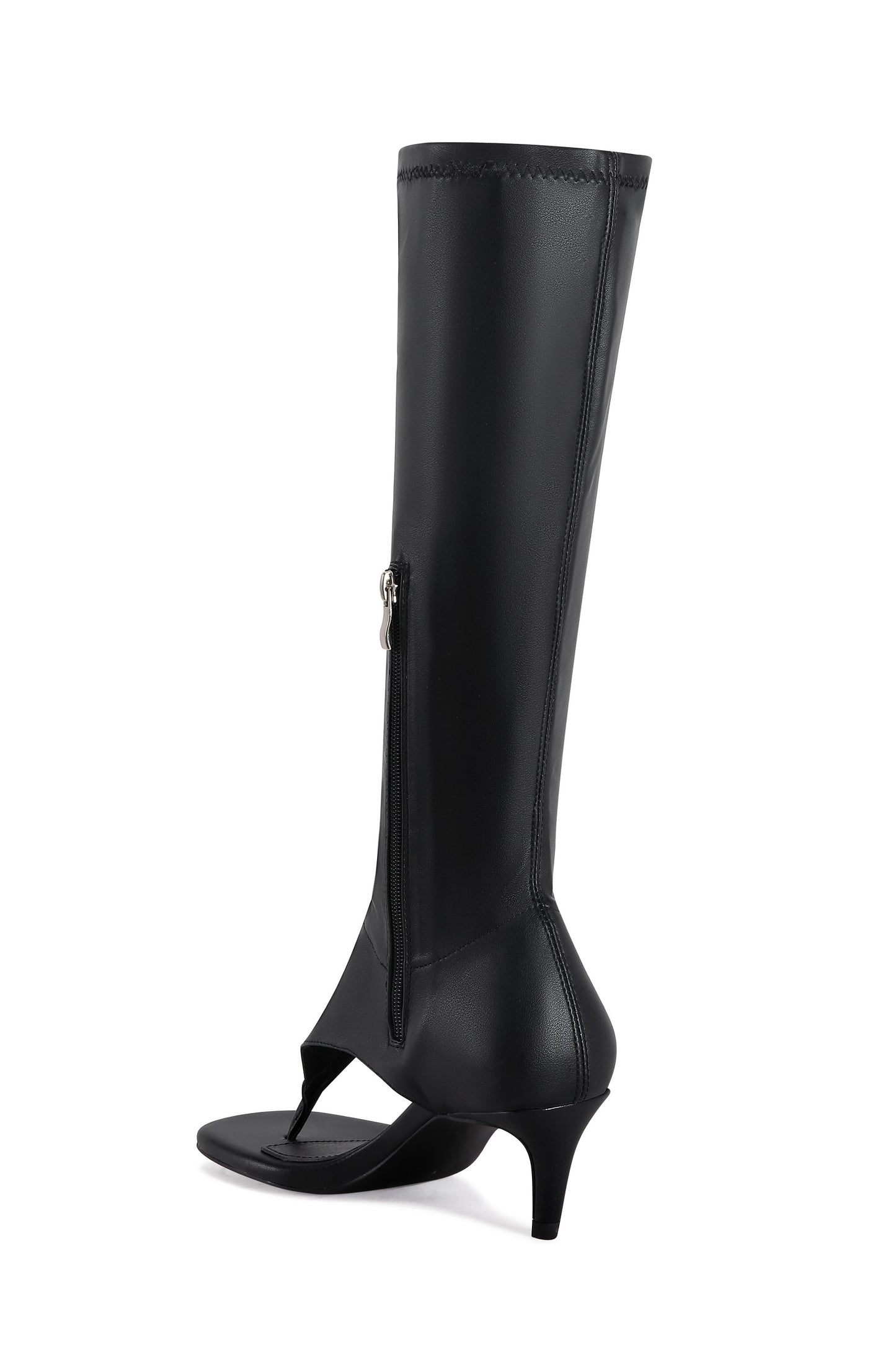 Black Stiletto Flip Flop Boot