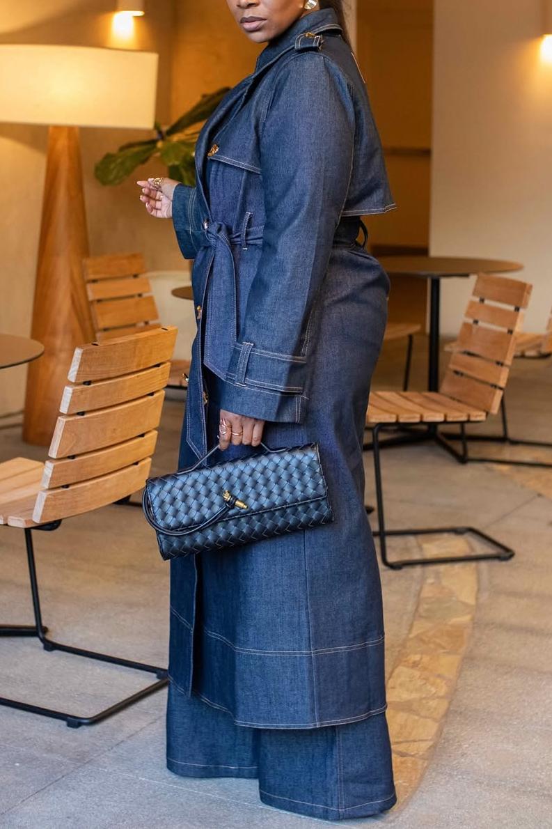 Denim Trench Coat