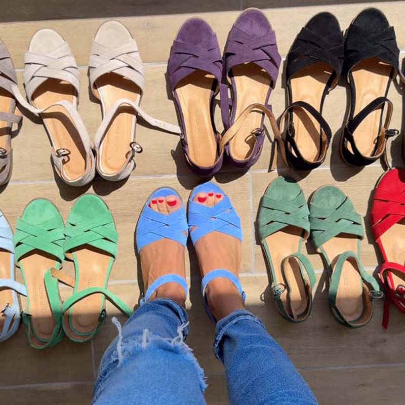 Women's Cut-Out Buckle Sandals