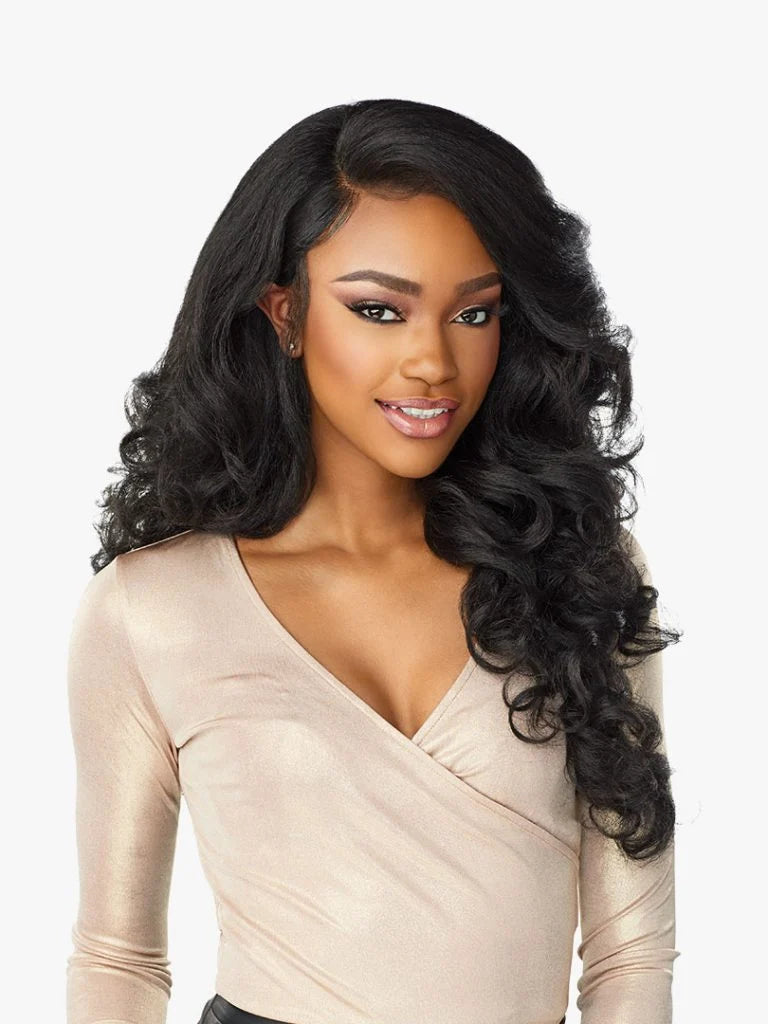 Natural Texture Feather Long Curly Wig