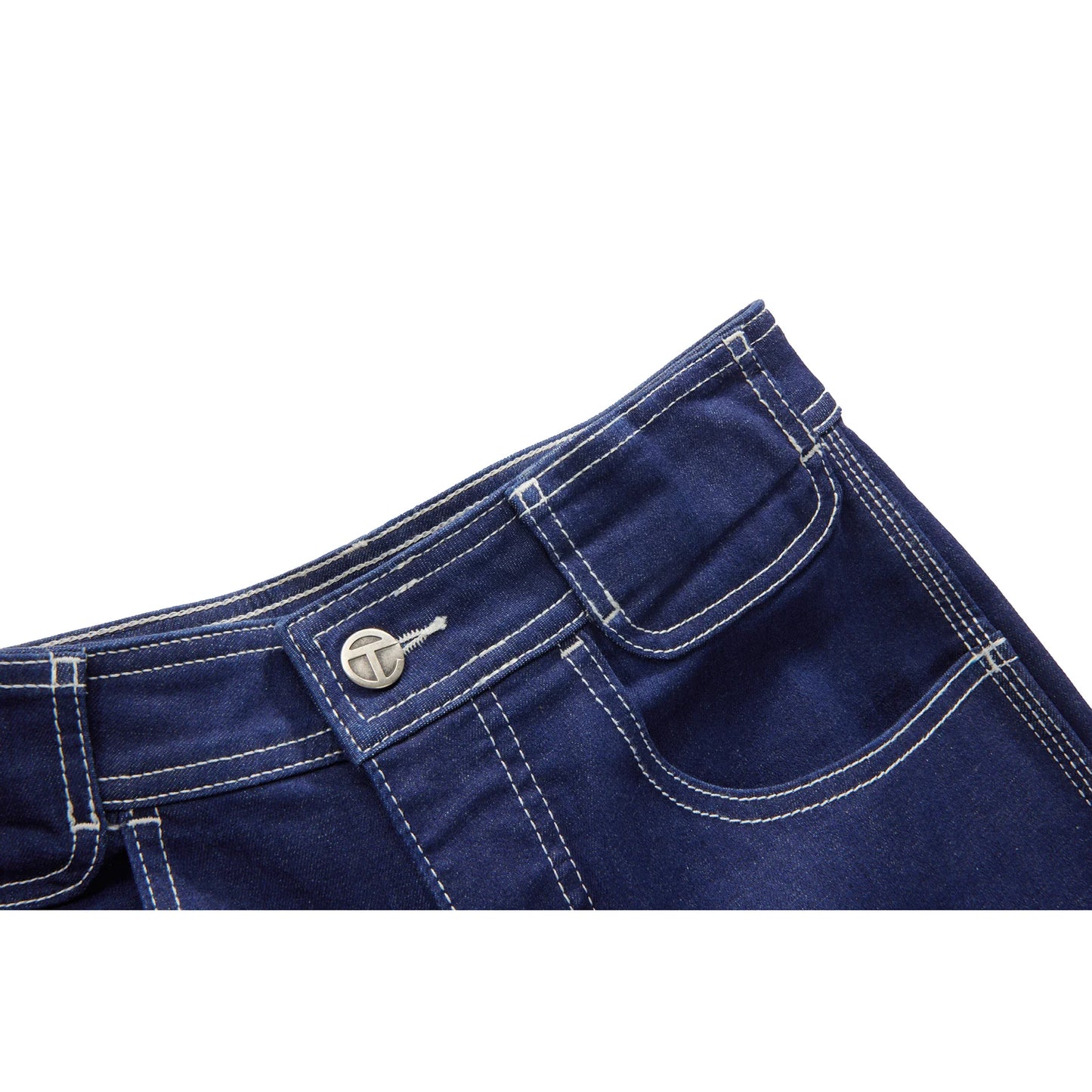 Raw Denim Skinny Capri Jeans