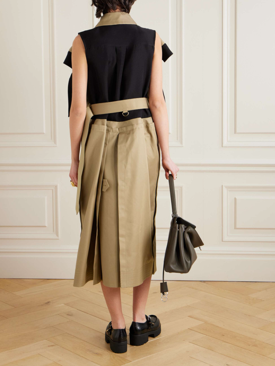 Lace-Up Double-Buckle Dress