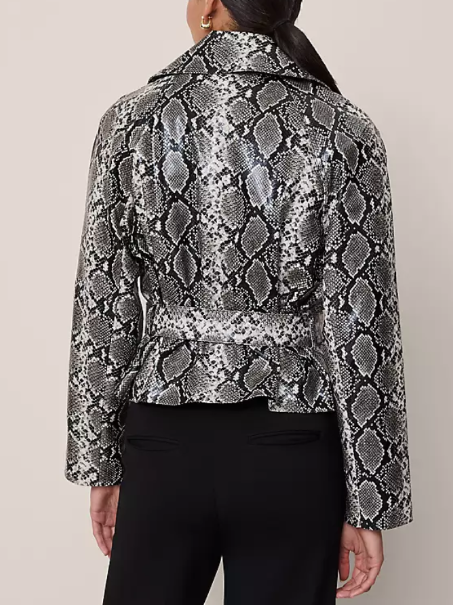 Snake Print Coat