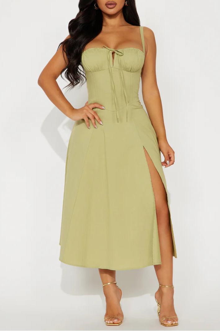 Juniper Midi Dress - Olive