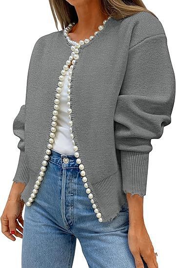 Elegant Pearl Cardigan
