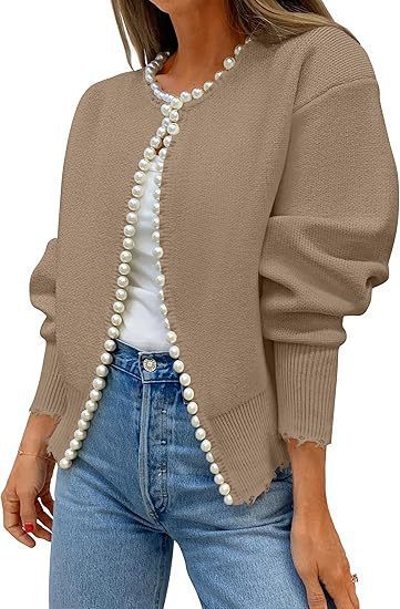 Elegant Pearl Cardigan