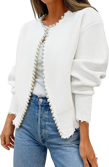 Elegant Pearl Cardigan