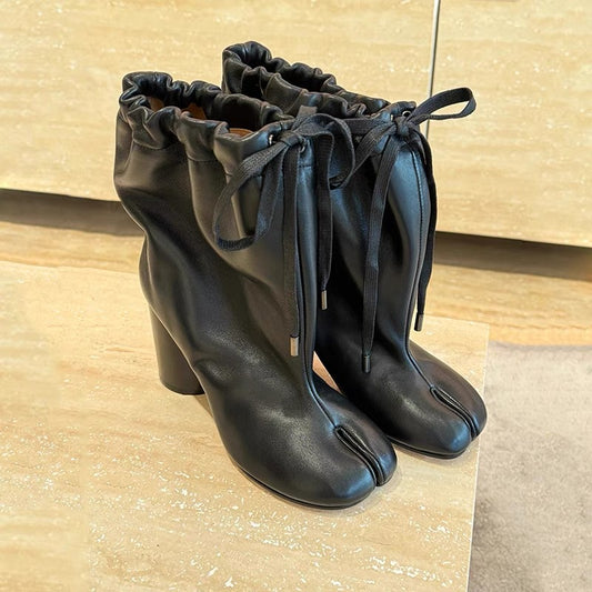 Stylish Split Toe High Boots