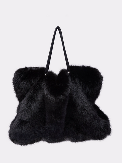 Faux Fur Large Capacity Shoulder Bag