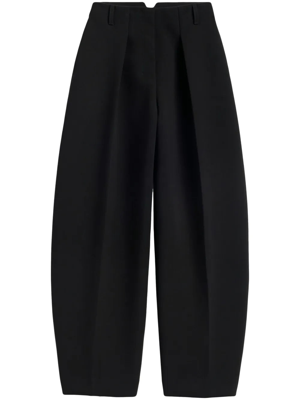 Black Wide-Leg Balloon Trousers