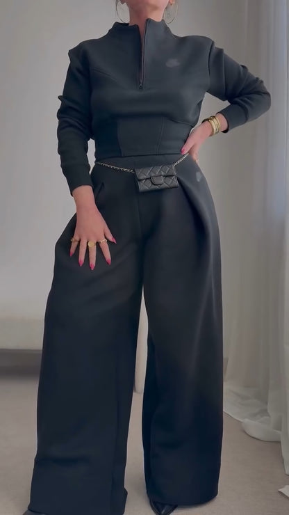 Side Zip Long Sleeve Tracksuit