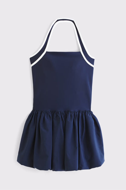 Bubble Hem Mini Dress