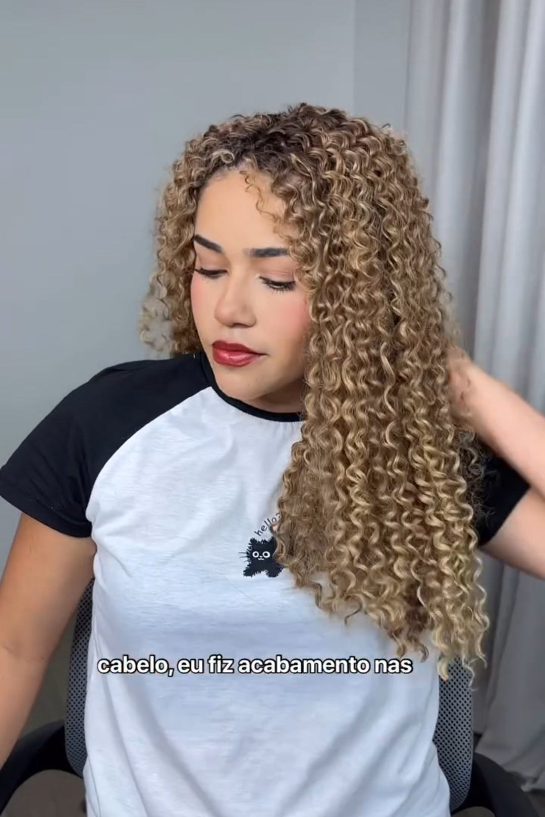 Flame Retardant Crochet Wig Water Ripple Wig