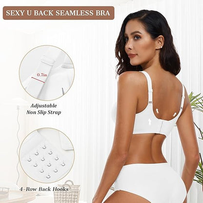 Womens Wireless Bras Push Up Support Full Coverage Bralettes No Underwire Bra Comfortable Everyday Seamless Tshirt Bras