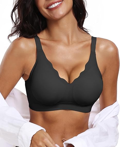Womens Wireless Bras Push Up Support Full Coverage Bralettes No Underwire Bra Comfortable Everyday Seamless Tshirt Bras