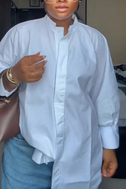 Crew Neck White Shirt