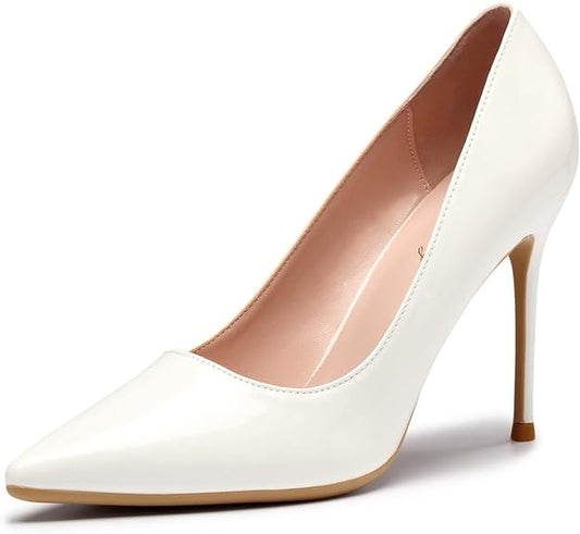 High Heels, Womens Pointed Toe Slip on Stilettos Basic Shoes