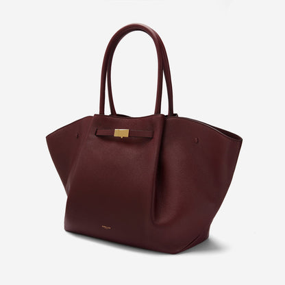 Ruched Petal-Shaped Tote Bag