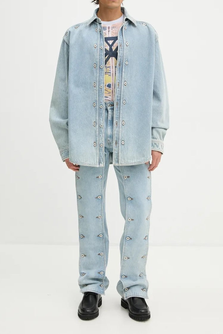 Blue Snap Off Denim Shirt