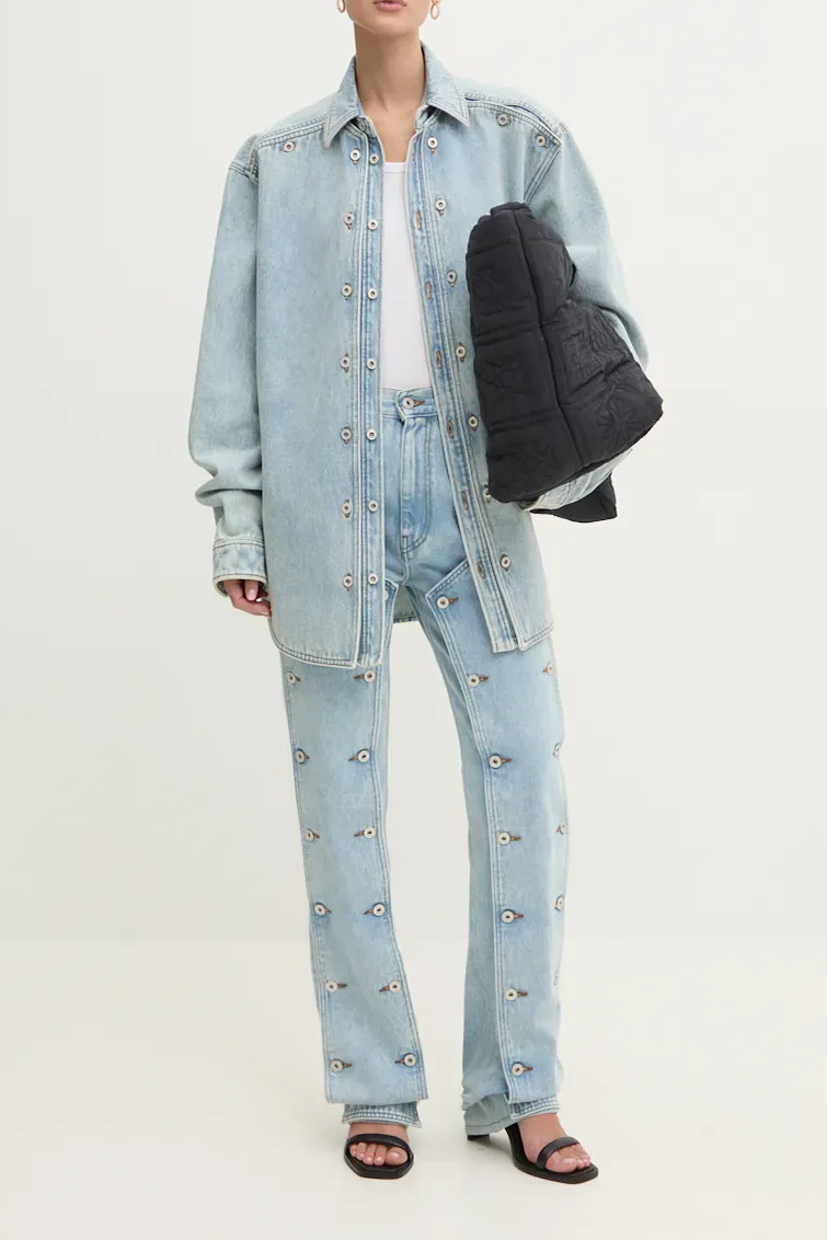 Blue Snap Off Denim Shirt