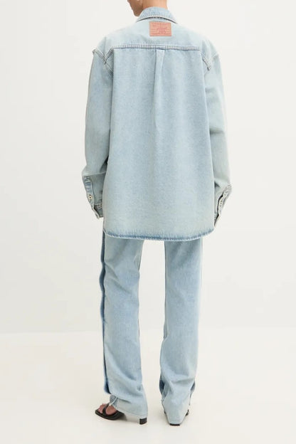 Blue Snap Off Denim Shirt