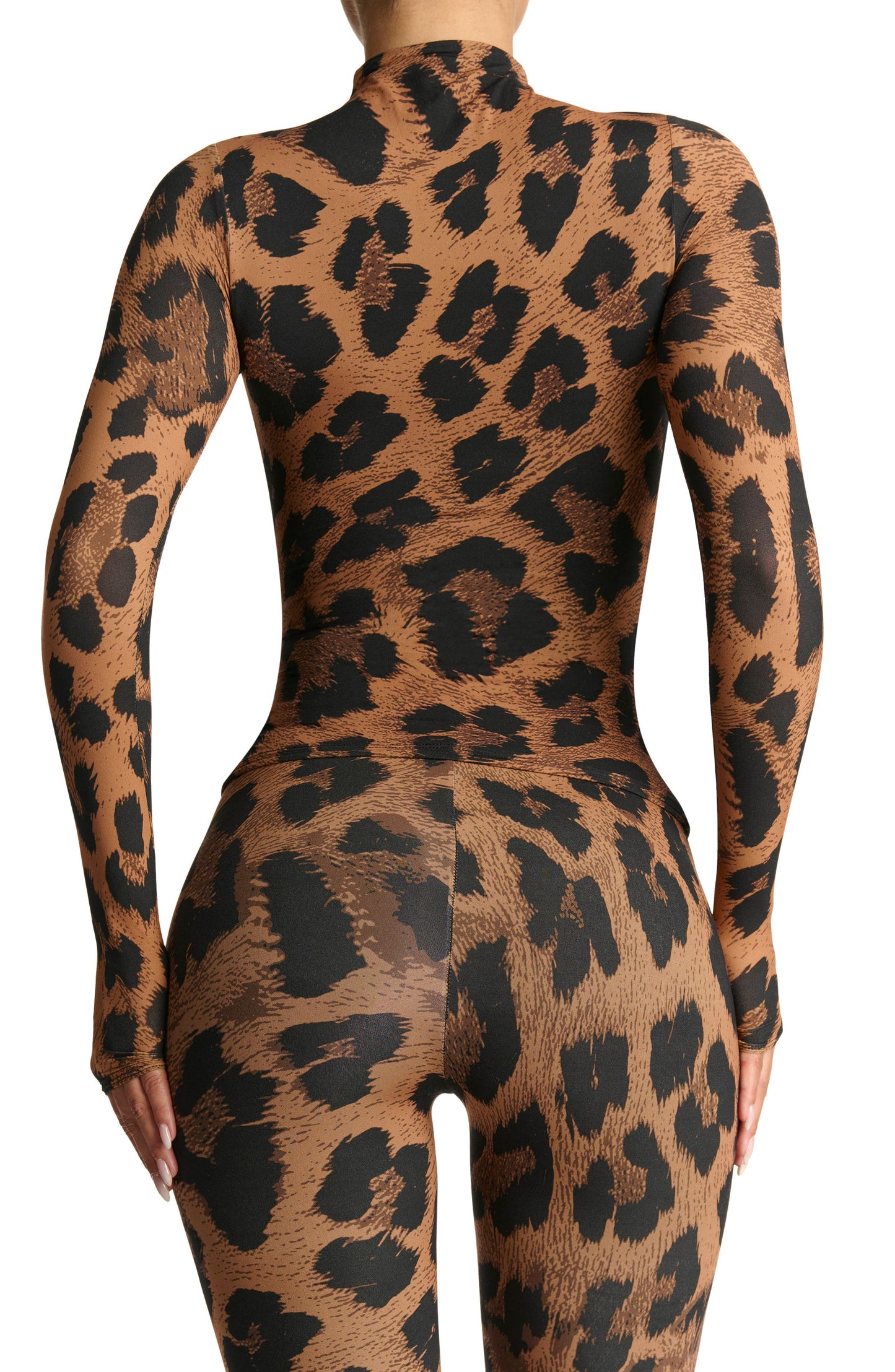 Print Turtleneck Top