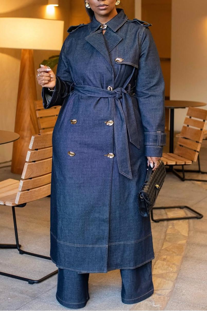 Denim Trench Coat