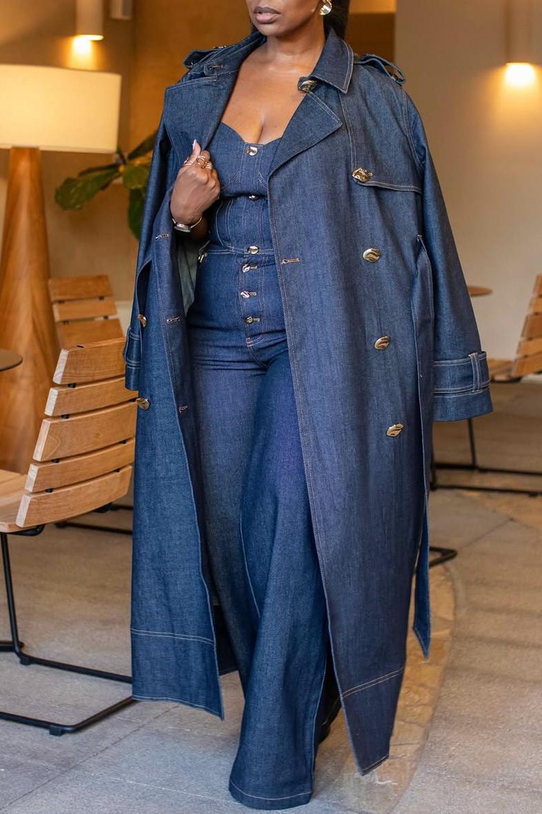 Denim Trench Coat