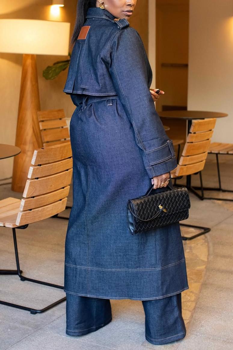 Denim Trench Coat