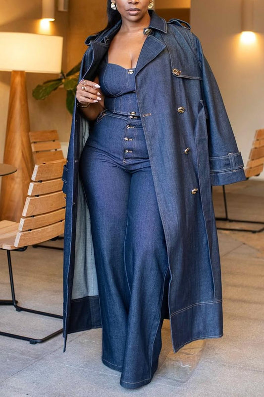 Denim Trench Coat