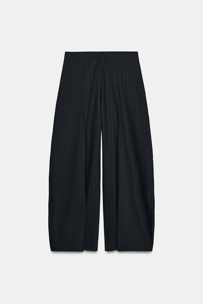 Pinstripe Pleated Pants