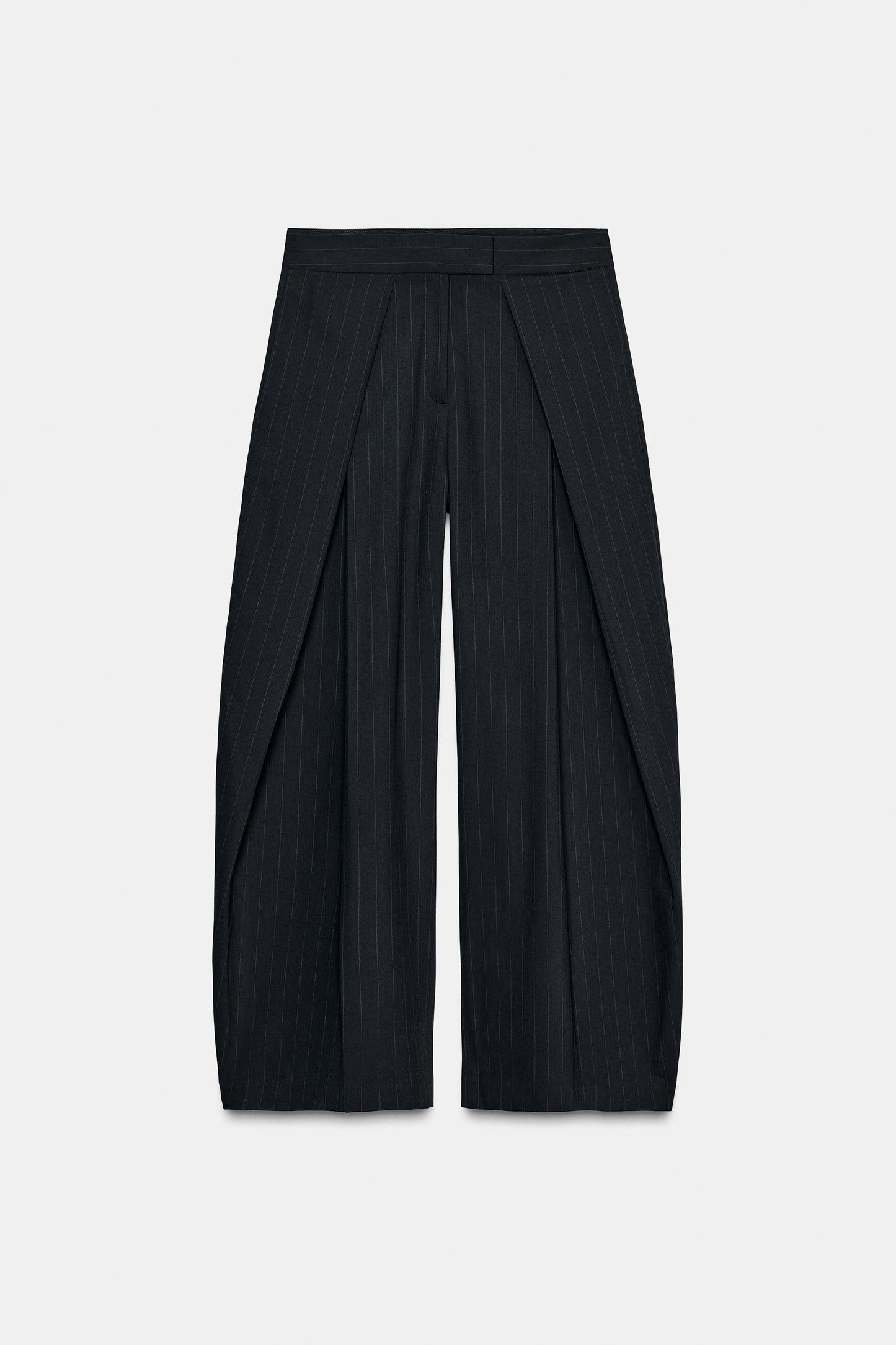 Pinstripe Pleated Pants