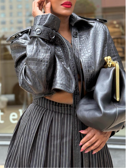 Open Front Crop Jacket