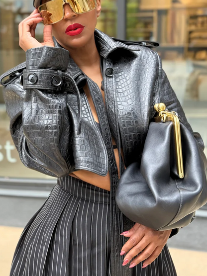 Open Front Crop Jacket