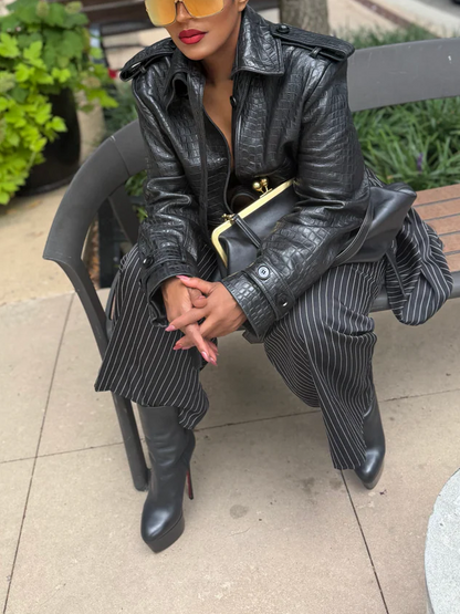 Open Front Crop Jacket