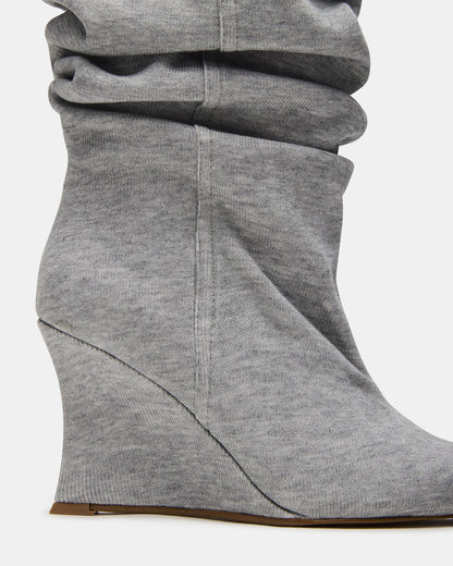 Distortion Grey Fabric Boots