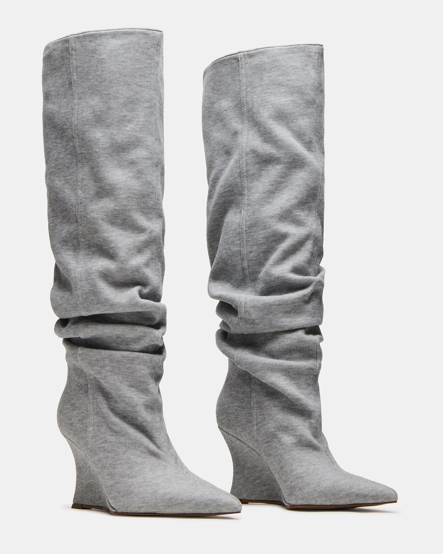 Distortion Grey Fabric Boots