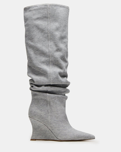 Distortion Grey Fabric Boots