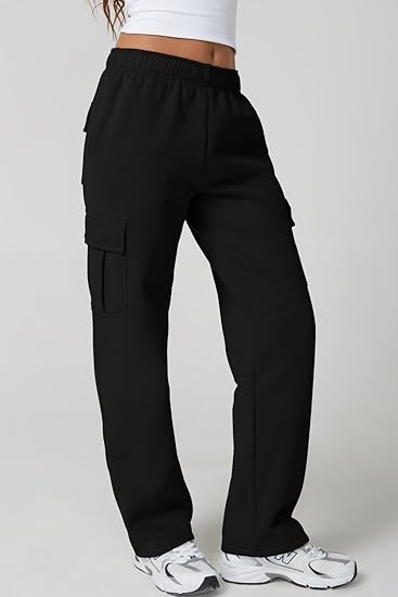 Women's Half Zip Cropped Sweatshirt & Baggy Sweatpants Set