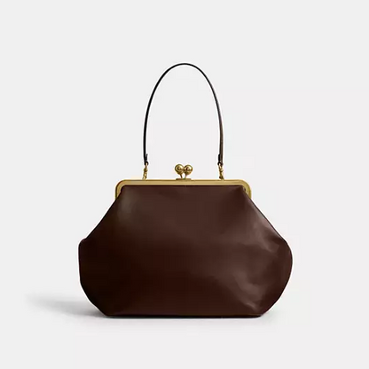 Large Kisslock Frame Bag In Crystal Signature Jacquard