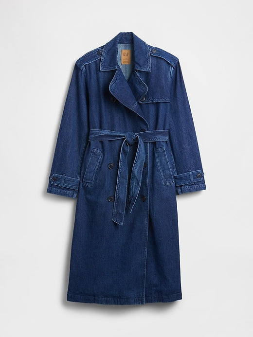 UltraSoft Denim Trench Coat