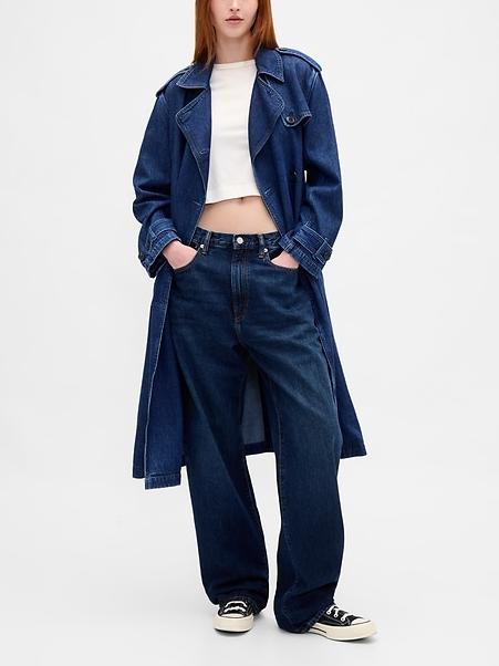 UltraSoft Denim Trench Coat