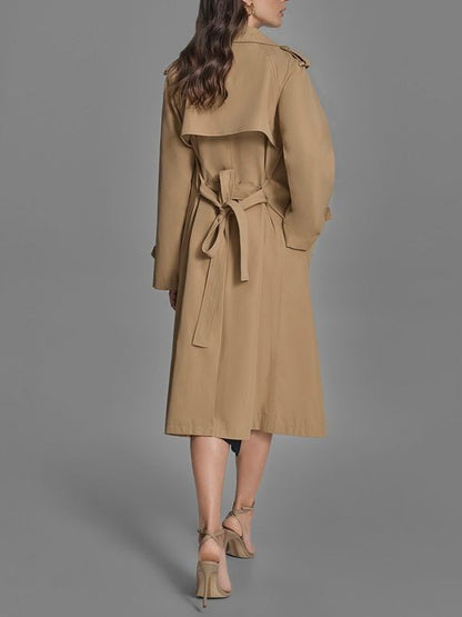 Women's Double-Breasted Belted Trench Coat