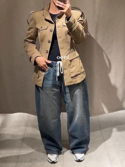 Tabbed Pocket Jacket