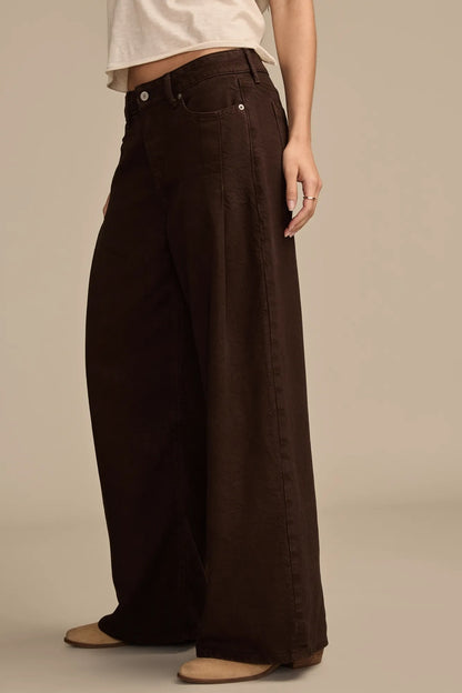 wide leg pleated palazzo