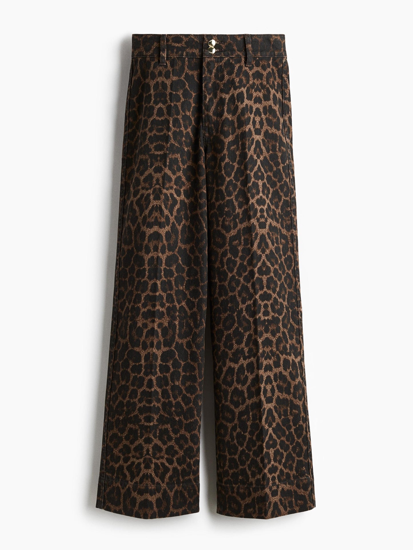 Leopard Wide High Jeans