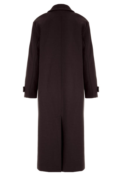 Womens Chocolate Brown Formal Dad Coat